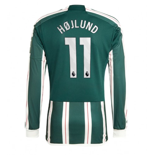Pánský Fotbalový dres Manchester United Rasmus Hojlund #11 2023-24 Venkovní Dlouhý Rukáv